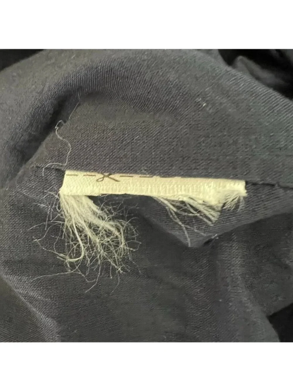 Classic Linen Sleeveless Navy Midi Dress V-Neckline Chic Twee Minimalist Sz 8 - Picture 16 of 16